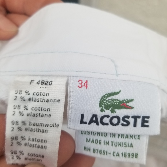 Lacoste Capri white pants - Picture 5 of 5
